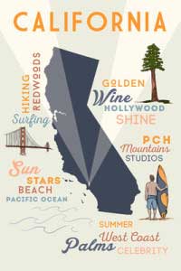 California – Typography & Icons