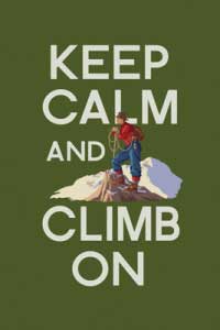 Lantern Press Image of the Day: Keep Calm and Climb On 1 Keep Calm and Climb On
