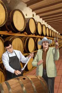 Lantern press Image of the Day: Wine Barrels 1 Wine Barrels
