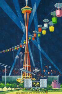 Lantern Press Image of the Day: Space Needle Worlds Fair Poster 1 Space_Needle_Worlds_Fair