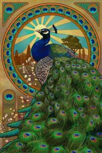 Art_Nouveau_Peacock