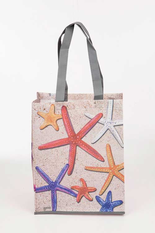 Sea Stars Recycled Tote Bags